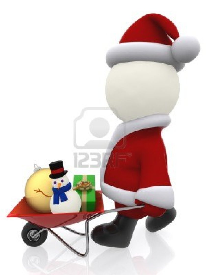 15789392-3d-santa-pushing-a-wheelbarrow-with-christmas-stuff--isolated-over-white
